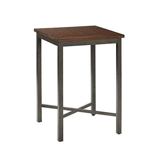 Home Styles Cabin Creek Bistro Table, Constructed from Hardwood Solids with a Chestnut Distressed Finish