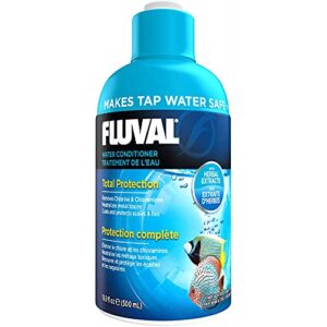 fluval aquaplus water conditioner, aquarium water treatment, 16.9 oz., a8344