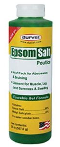 durvet/equine 699664 epsom salt poultice flow gel, 20 oz