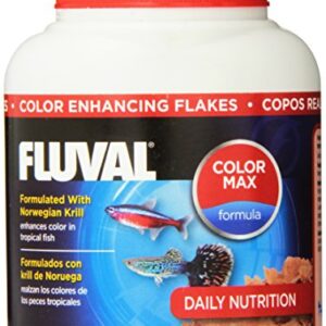 Fluval Color Enhancing Flakes Fish Food 35gm, 1.23-Ounce