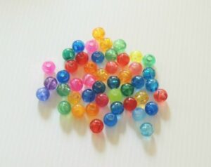 transparent acrylic beads bird toy parts 50 pieces