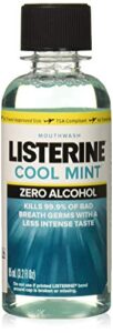 listerine cool mint zero alcohol mouthwash, 3.2 oz (pack of 2)