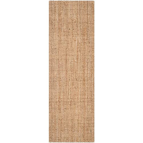 SAFAVIEH Natural Fiber Collection Runner Rug - 2'3" x 7', Natural, Handmade Farmhouse Jute, Ideal for High Traffic Areas in Living Room, Bedroom (NF747A)