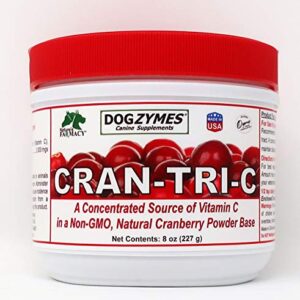 Dogzymes Cran Tri C Urinary Tract Support, Vitamin C Blend, 1418mg per Teaspoon (8 Ounce)