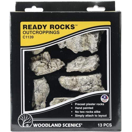 Woodland Scenics Ready Rocks-Outcroppings 1, Transparent