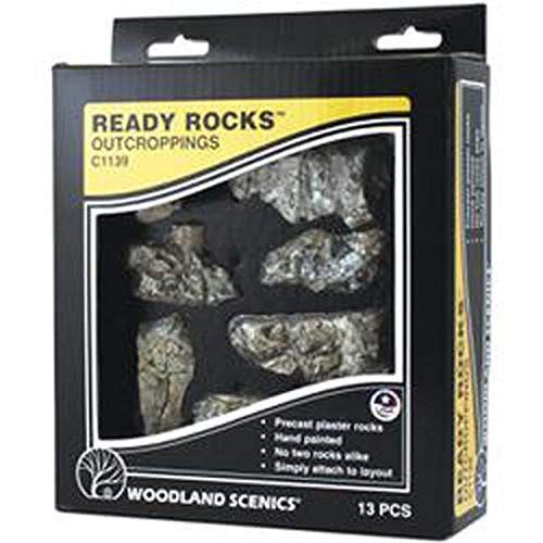 Woodland Scenics Ready Rocks-Outcroppings 1, Transparent