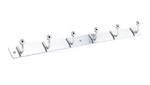 richelieu hardware 16943 utility hook rack 19-5/8 in (500 mm), chrome