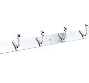 Richelieu Hardware 16943 Utility Hook Rack 19-5/8 in (500 mm), Chrome