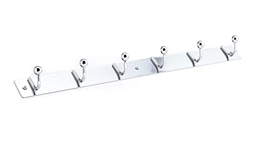 Richelieu Hardware 16943 Utility Hook Rack 19-5/8 in (500 mm), Chrome