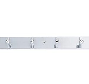 Richelieu Hardware 16943 Utility Hook Rack 19-5/8 in (500 mm), Chrome