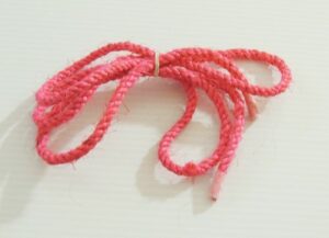 1/4" all natural un-oiled pink sisal rope bird toy parts 5'