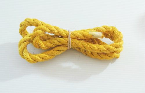 3/4" Natural Un-oiled Yellow Sisal Rope Bird Toy Parts 5'