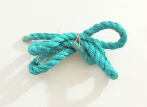 3/4" natural un-oiled sky blue sisal rop bird toy parts 5'