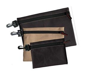 omura multi-purpose clip-on zippered pouches