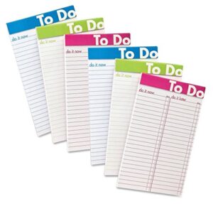 ampad, 5x8 perforated pad, 50 sheets, 6 pads total, assorted colors (20-002)