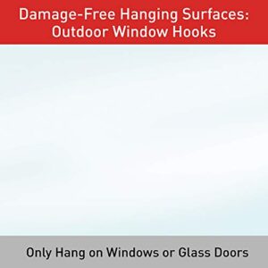 Command 17091CLR-AW-E Window, Medium, 2-Hooks (17091CLR-AWES), 2 Hooks, Clear-Outdoor, 2 Hooks