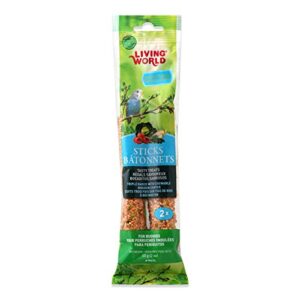 living world budgies veggie treat sticks, 2-ounce