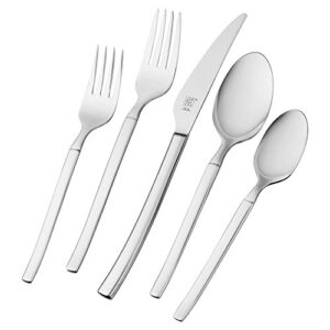 zwilling premier series opus 45-piece stainless steel flatware set - made with special formula steel perfected for almost 300 years, dishwasher safe, service for 8