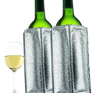 Vacu Vin Active Wine Cooler Silver, Set of 2