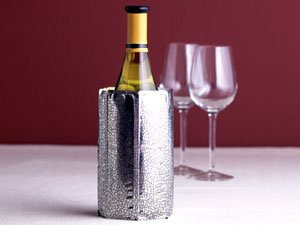 Vacu Vin Active Wine Cooler Silver, Set of 2