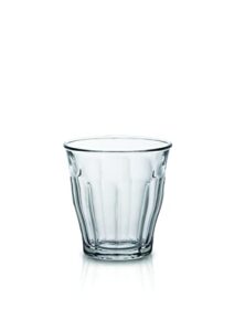 duralex made in france picardie clear tumbler, set of 6, 7-3/4-ounce