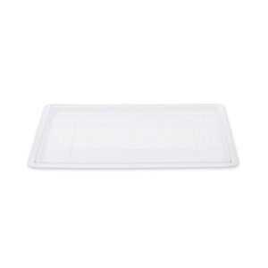 rubbermaid commercial products food storage box lid for 8.5, 12.5, 16.5, and 21.5 gallon sizes, clear (fg330200clr)