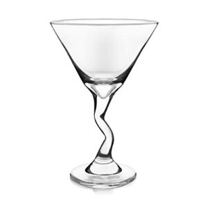 Libbey Z-Stem Martini Glasses, 9-ounce, Set of 4,clear