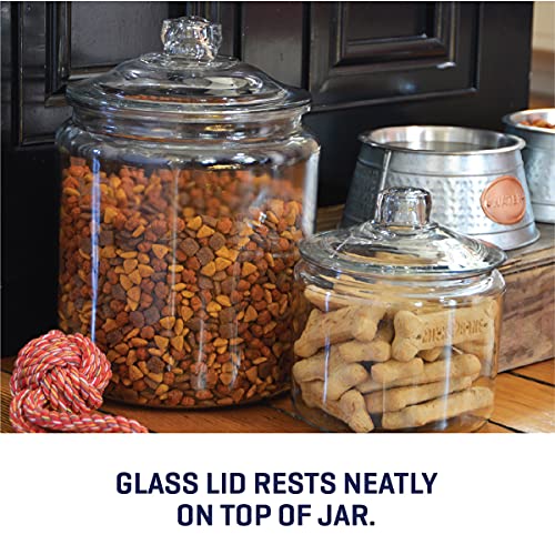 Anchor Hocking 2 Gallon Heritage Hill Glass Jar with Lid (2 piece, all glass, dishwasher safe)