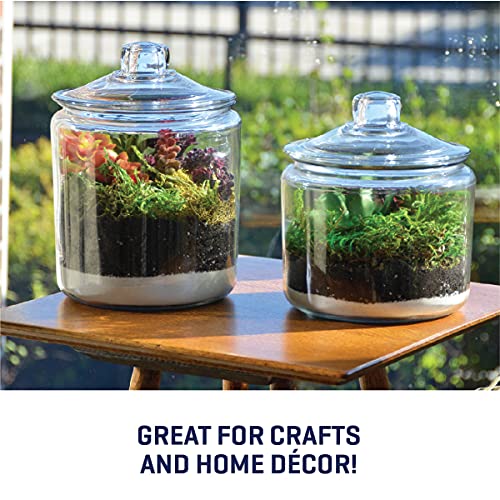 Anchor Hocking 2 Gallon Heritage Hill Glass Jar with Lid (2 piece, all glass, dishwasher safe)