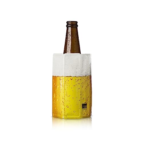 Vacu Vin Active Beer Cooler - Beer & Drinks Cooler Sleeve (0,3-0,5 l) - Rapidly Cools Beverages and Keeps Them Cold for Hours - Ideal for Beer Gifts - Quick Cooling for Endless Enjoyment