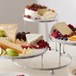 Wilton Cakes 'N More 3-Tier Cupcake and Cake Stand Display, Silver