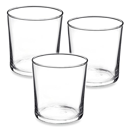 Bormioli Rocco Bodega Collection Glassware – Set Of 12 Medium 12 Ounce Drinking Glasses For Water, Beverages & Cocktails – 12oz Clear Tempered Glass Tumblers