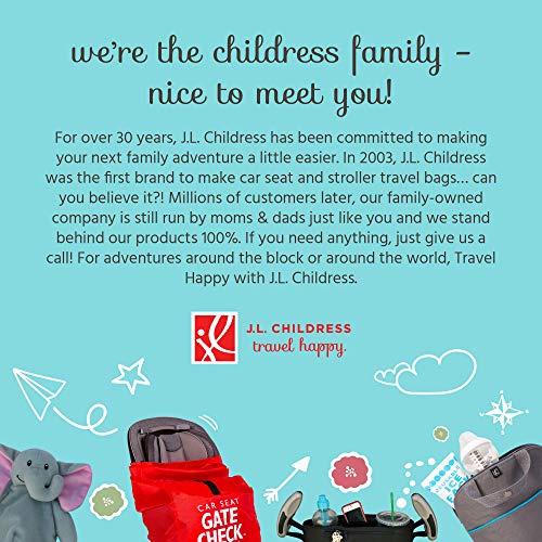 J.L. Childress Gate Check Bag for Single Umbrella Strollers - Stroller Bag for Airplane - Gate Check Bag for Umbrella Strollers - Stroller Travel Bag for Airplane - Red