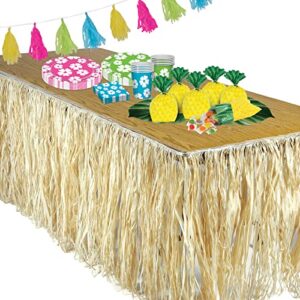 Raffia Table Skirting (natural) Party Accessory (1 count) (1/Pkg)