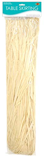 Raffia Table Skirting (natural) Party Accessory (1 count) (1/Pkg)