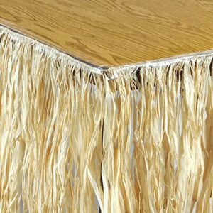 Raffia Table Skirting (natural) Party Accessory (1 count) (1/Pkg)