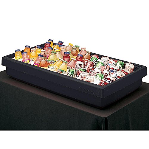 Cambro Table Top Food Bar, 41-13/16"L X 24"W X 7" H, 3-Pan Capacity, Black, NSF