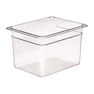 cambro camwear 28cw135 food pan, 1/2 by 8-inch, clear