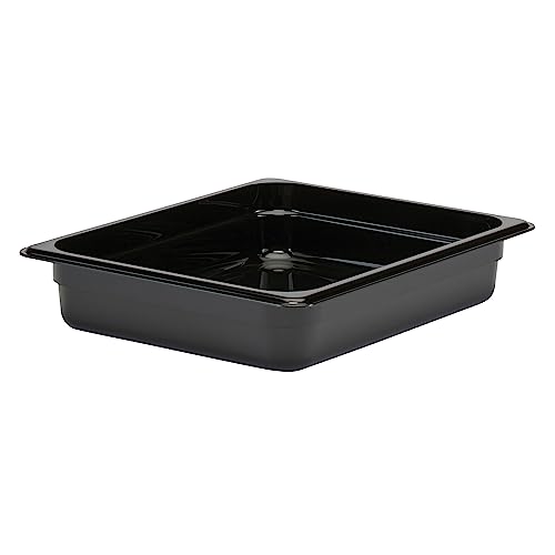 Cambro 22CW110 Black Camwear Half Size x 2.5" D Food Pan