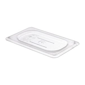 cambro 90cwc135 camwear food pan cover 1/9 size flat clear - case of 6