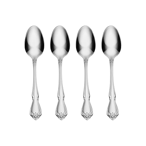 Oneida True Rose Everyday Flatware Teaspoons, Set of 4