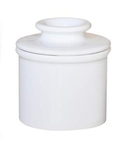 butter bell - the original butter bell crock by l tremain, a countertop french ceramic butter dish keeper for spreadable butter, glossy white