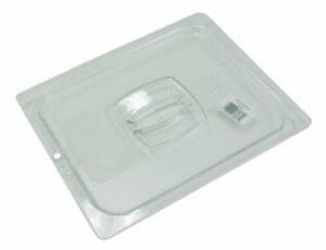 rubbermaid commercial products cold food standard lid, 1/2 size, clear (fg128p23clr)