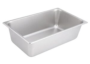 winco , 6-inch deep full size steam table pan, nsf (20.88"l x 12.88"w x 6.13"h)