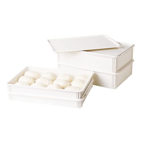 Cambro DB18263CW148 Pizza Dough Box - Camwear Polycarbonate, 18"Wx26"Dx3"H