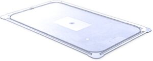 carlisle foodservice products 10216u07 storplus full size polycarbonate universal flat surface food pan lid, clear