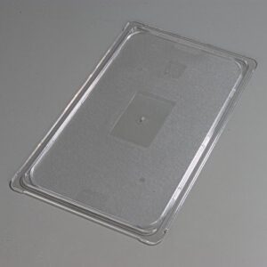 Carlisle FoodService Products 10216U07 StorPlus Full Size Polycarbonate Universal Flat Surface Food Pan Lid, Clear