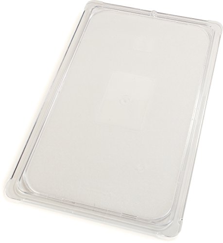 Carlisle FoodService Products 10216U07 StorPlus Full Size Polycarbonate Universal Flat Surface Food Pan Lid, Clear