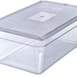 Carlisle FoodService Products 10216U07 StorPlus Full Size Polycarbonate Universal Flat Surface Food Pan Lid, Clear