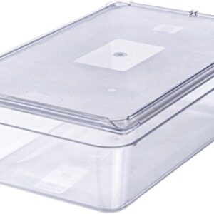 Carlisle FoodService Products 10216U07 StorPlus Full Size Polycarbonate Universal Flat Surface Food Pan Lid, Clear